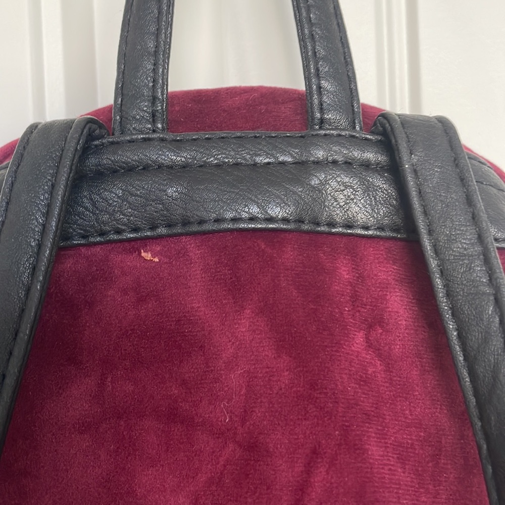 🛍️ 3 for $12 MUDD small mini backpack. Soft velvet..very cute! - Picture 12 of 12